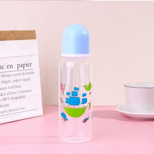  Feeding Bottle Imported China Multi Print - Sky Color-250 ML 