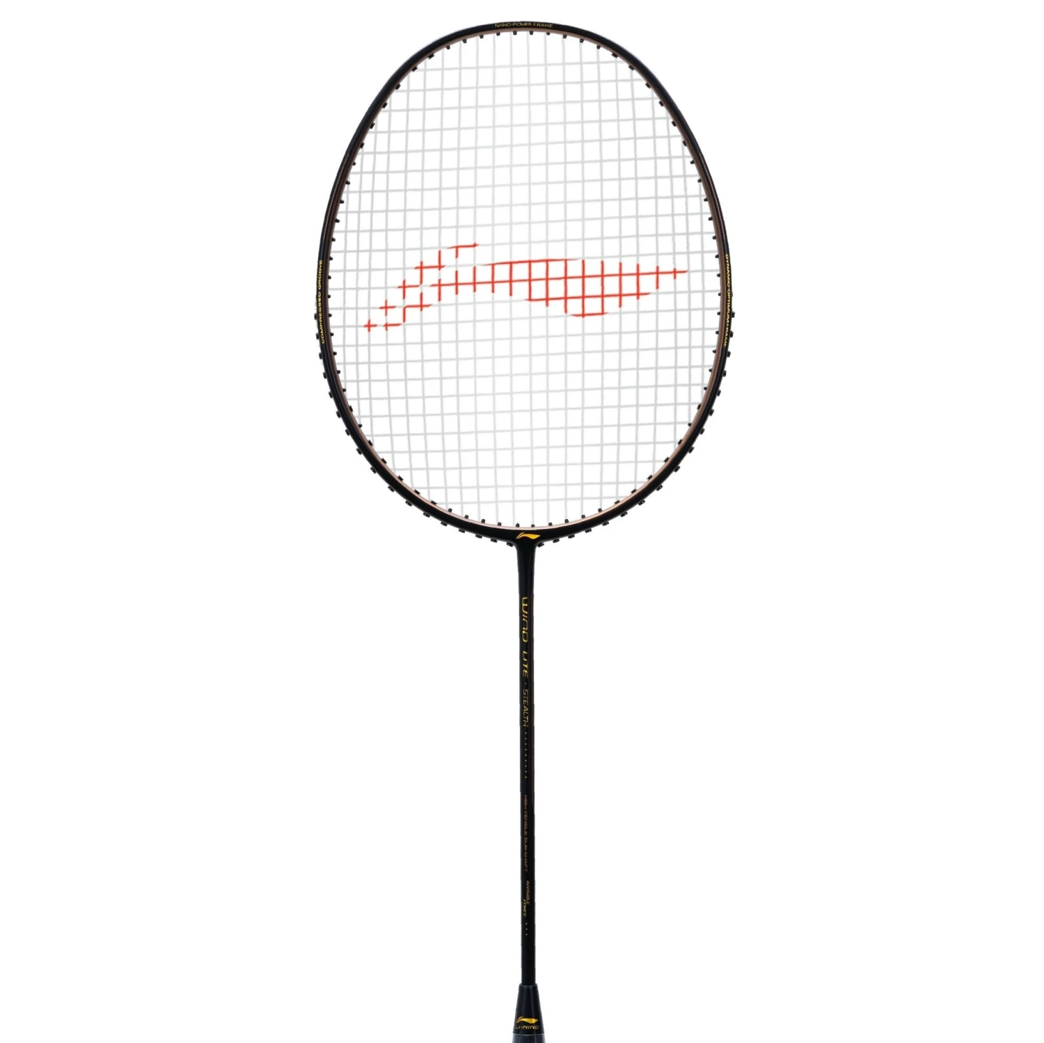  Li-Ning Wind Lite Stealth Strung Badminton Racket- Black/Bronze 