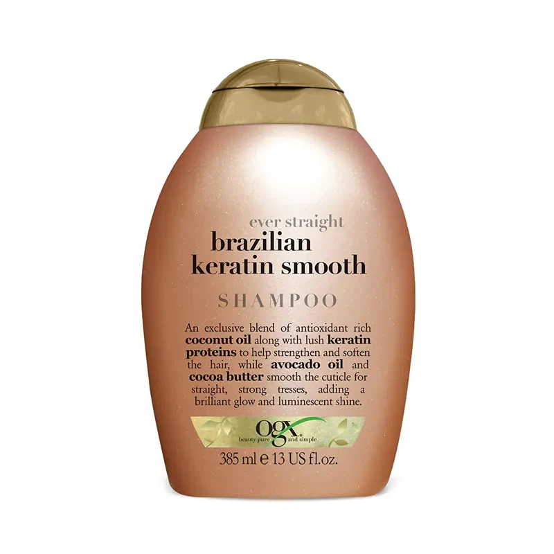 OGX Brazilian Keratin Smooth Shampoo 385ml(USA)