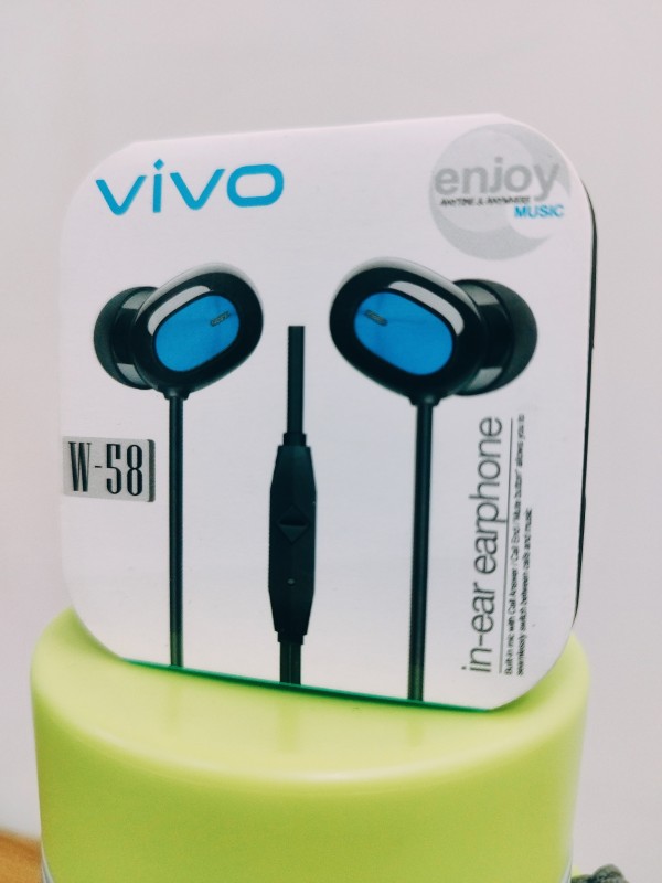 VIVO W-58 3.5mm Jack HiFi Sound Quality Wired Earphone Stereo Audio Sound