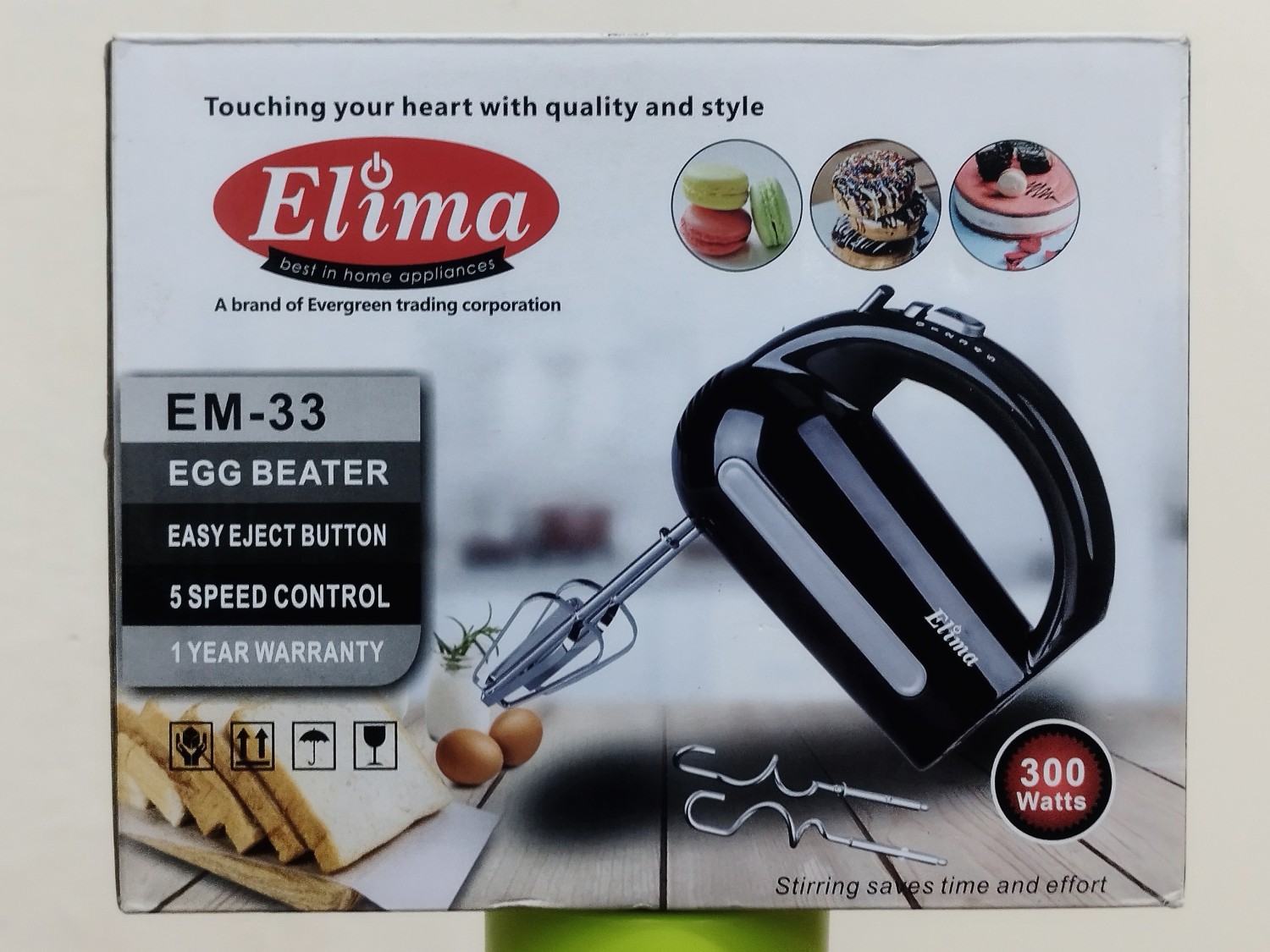  Elima Egg Beater - EM33, 300W and Mixer for Cake Cream 