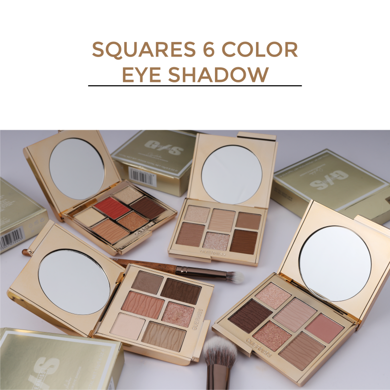 G/S Squares 6 Color Eye Shadow 