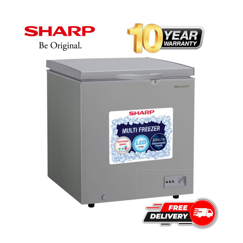 Sharp Freezer SJC-328-GY | 310 Liters – Grey