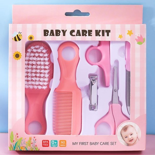  Baby Grooming Kit Set 6 Pcs - Pink 