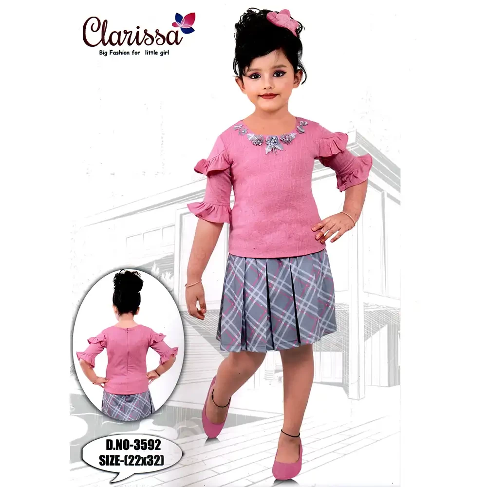  Indian Short Top Skirt Set 