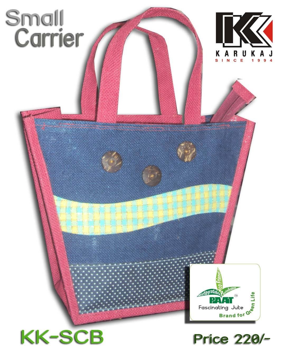  Karukaj New Designed Small Carrier Jute Bag 