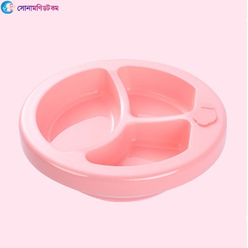  Baby Dinner Plate-Filled with Hot Water-Kids Rice Bowl-Pink 