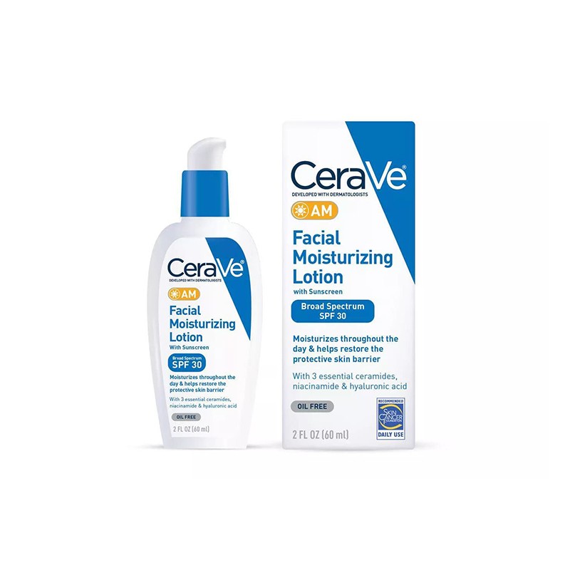  CeraVe AM Facial Moisturizing Lotion With Sunscreen 60ml - SPF 30 