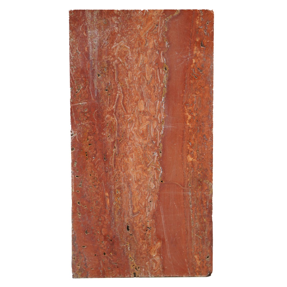  Travertine Red Marble Random Unpolishe 17-18 mm 