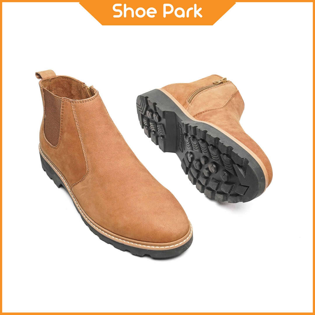  Original Sweat Leather Premium Chelchi Brown Boot For Men 