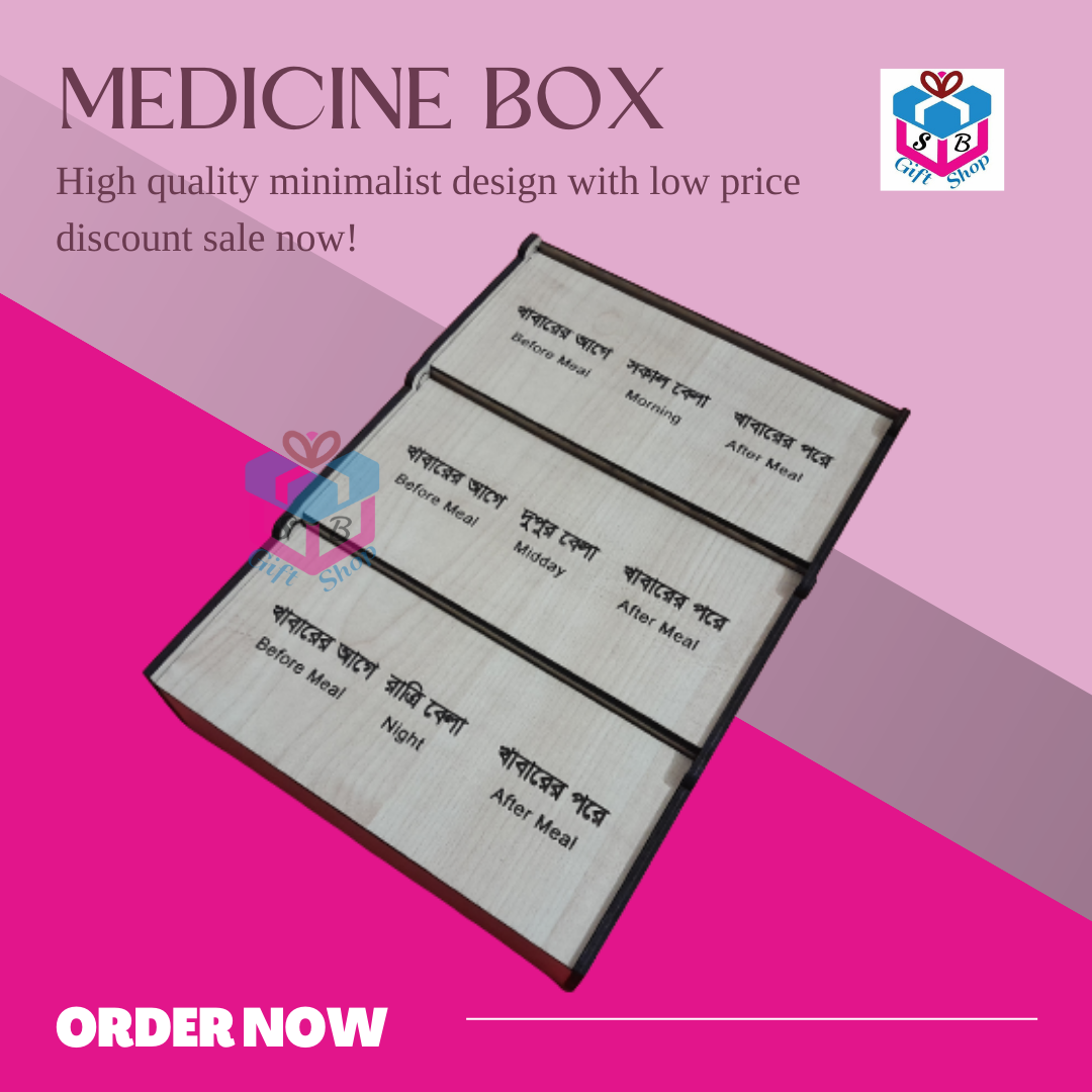  Medium Size Medicine Organizer Box 