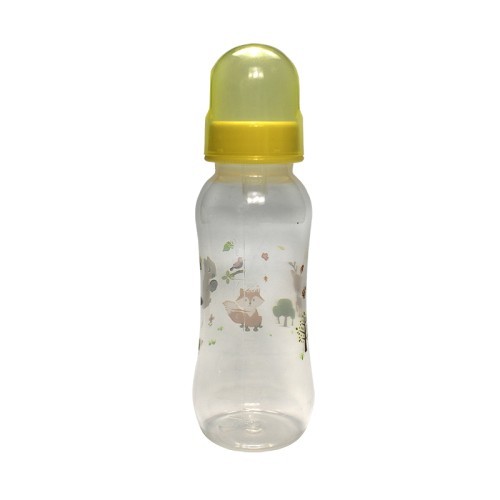  Standard Caliber Baby Anti-flat Gas PP Bottle 250ML - Yellow Animal 