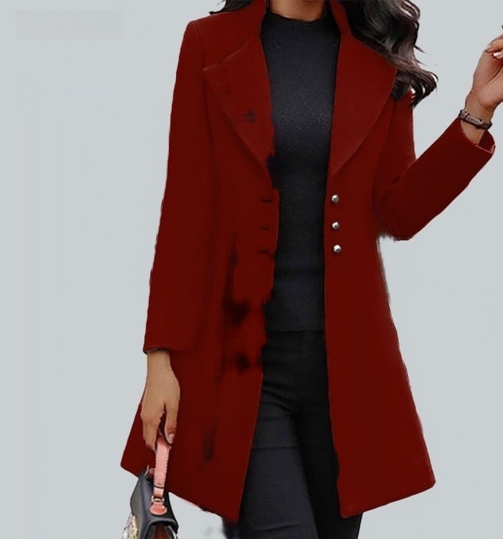  Premium Quality Stylish Leads Over Coat for Women-Maroon 
