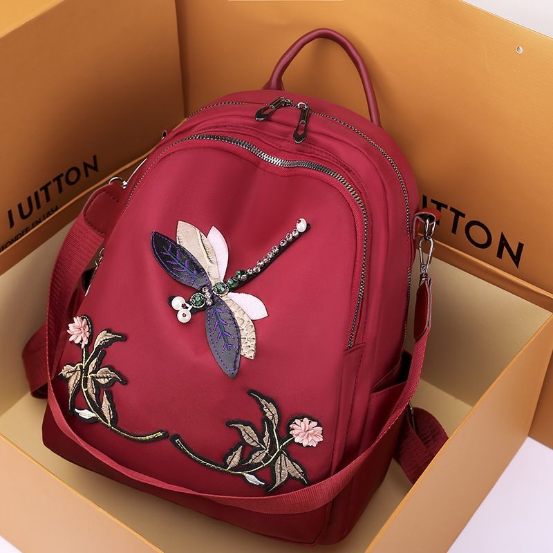  Stylish Latest Design 10.5 Inch School Bag/Backpack for Girls - School Bag For Girls - Red 