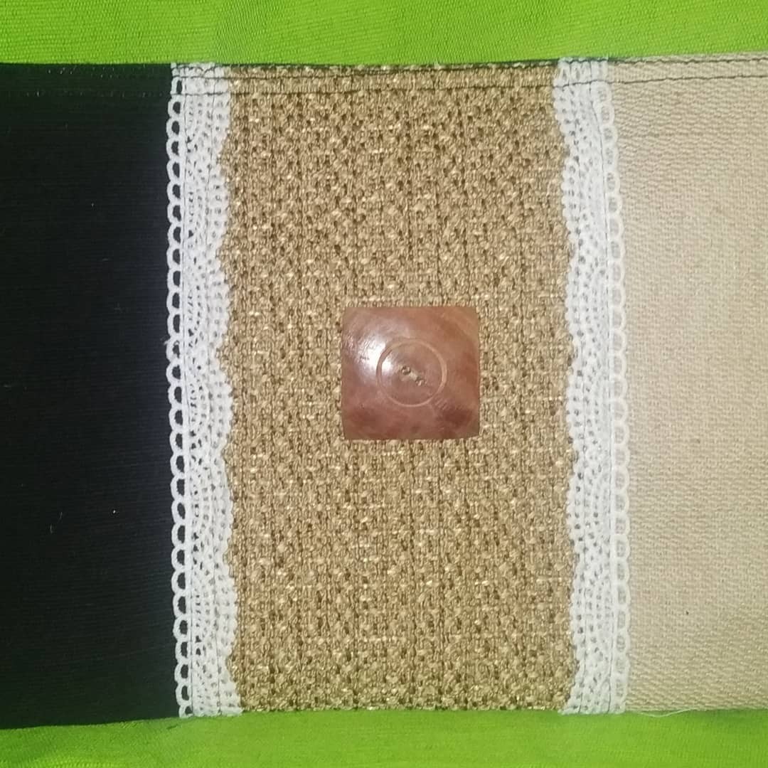  Female Multicolor Handmade Jute Clutch Bag 