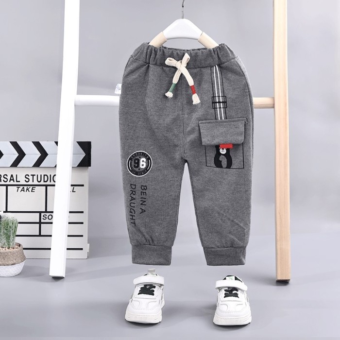 Children's Clothing Casual Trousers - Gray Bear 