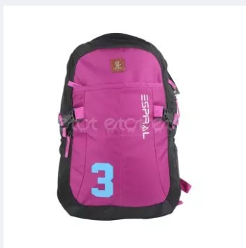  Zip It Good Espiral / 3Series Nylon Fabric Super Light Weight Traveling School College Backpack - Purple 