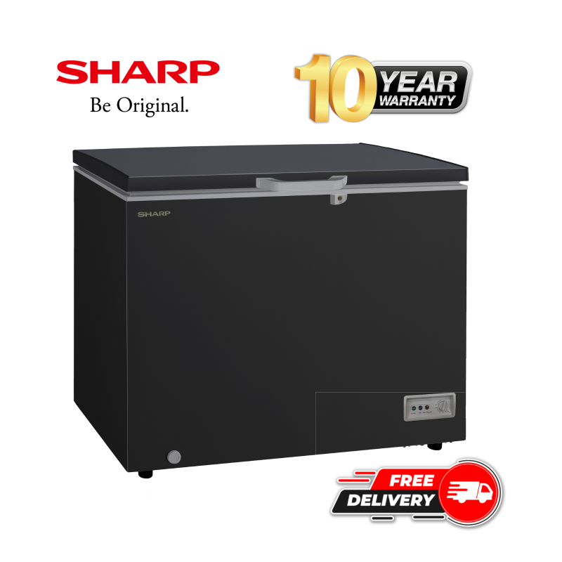 Sharp Freezer SJC-338-BK | 310 Liters – Black
