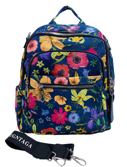 Zip It Good Vera Bradley womens Vera Bradley Campus Backpack, Signature Cotton, nomadic floral, size 14 inch