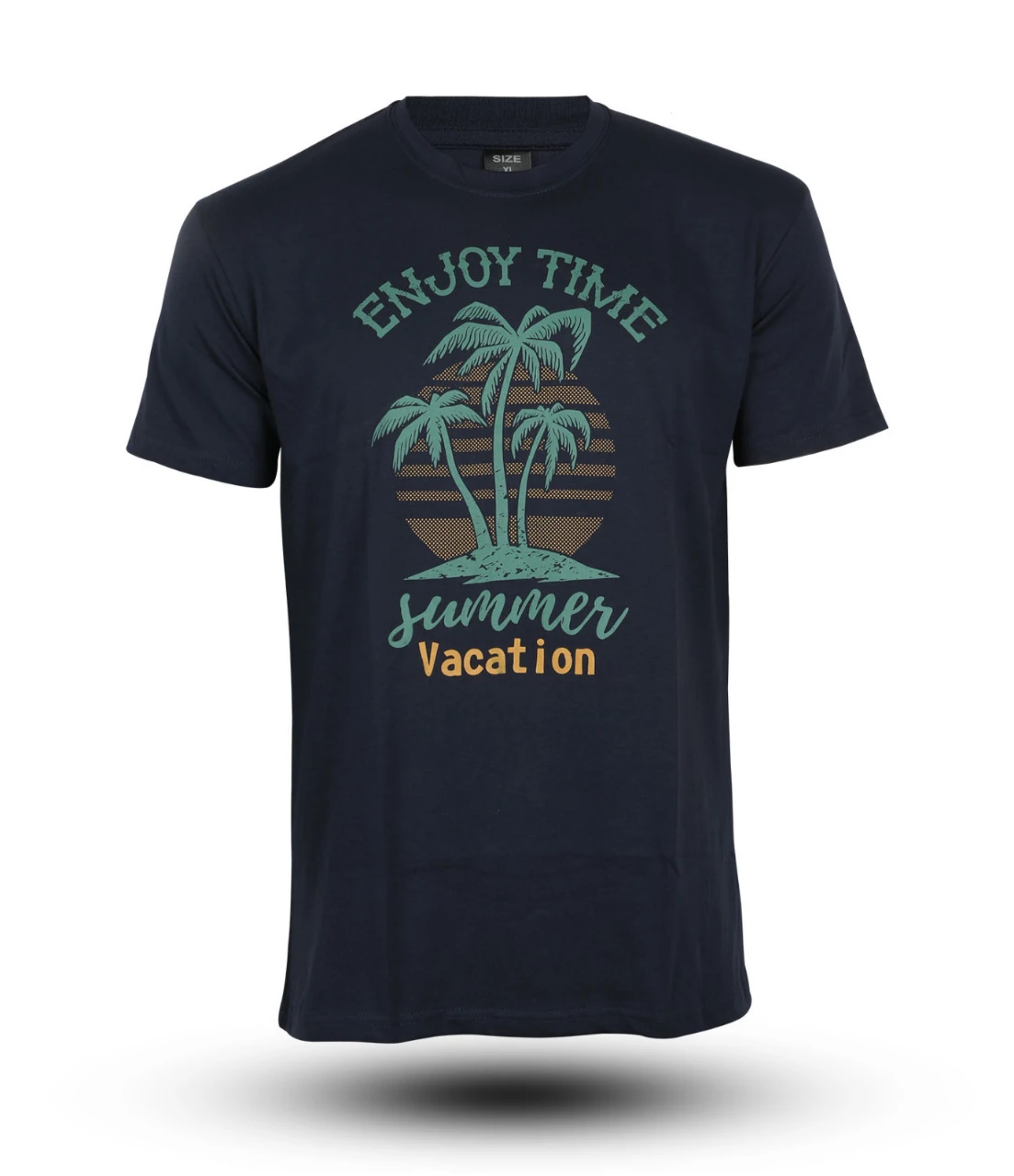 Premium Quality Comfortable Half Sleeve T Shirt_ENJOY TIME SUMMER VACTION