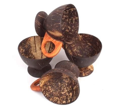  Coconut Shell Cup 4 Set 