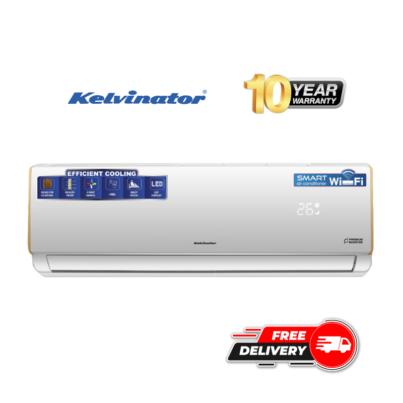  KELVINATOR 01 TON (KSV-12TPINV-SW) SMART-WI-FI INVERTER SPLIT TYPE AC 