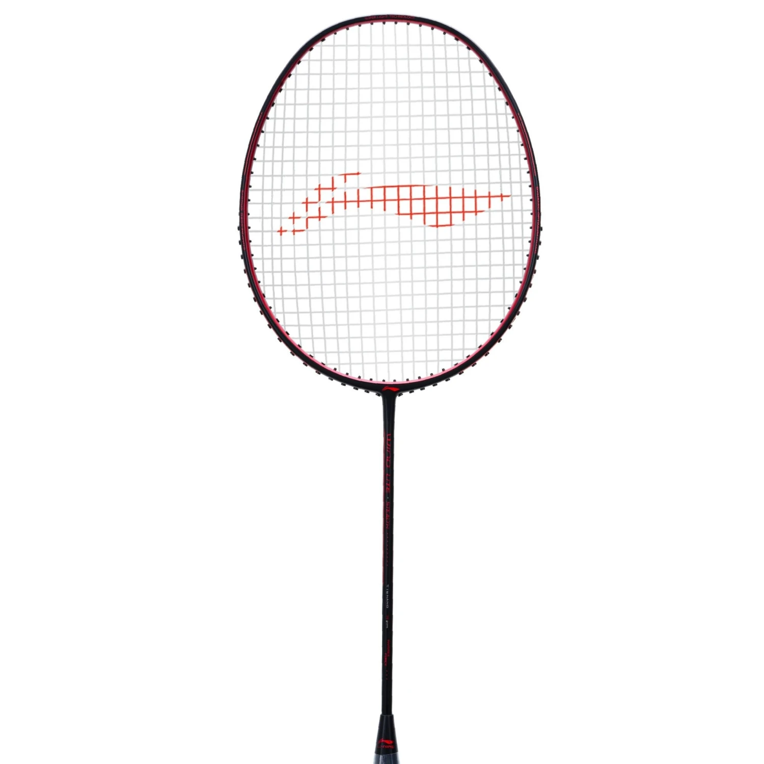  Li-Ning Wind Lite Stealth Strung Badminton Racket -Black/Red 