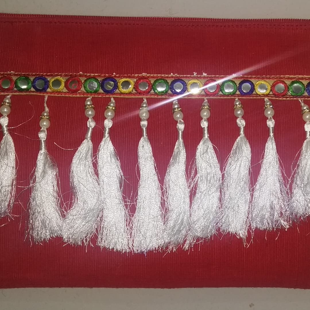  Karukaz Jute Made LADIES Clutches - Red 