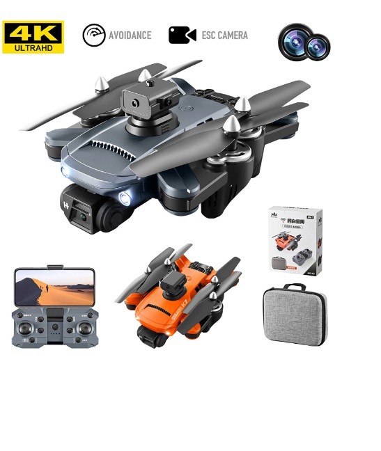  (Avoidance Sensor Apps Controlled) Drone Dual Camera 2.4ghz 4K WIFI FPV Strobe Led Optical Flow Anti-Crash 