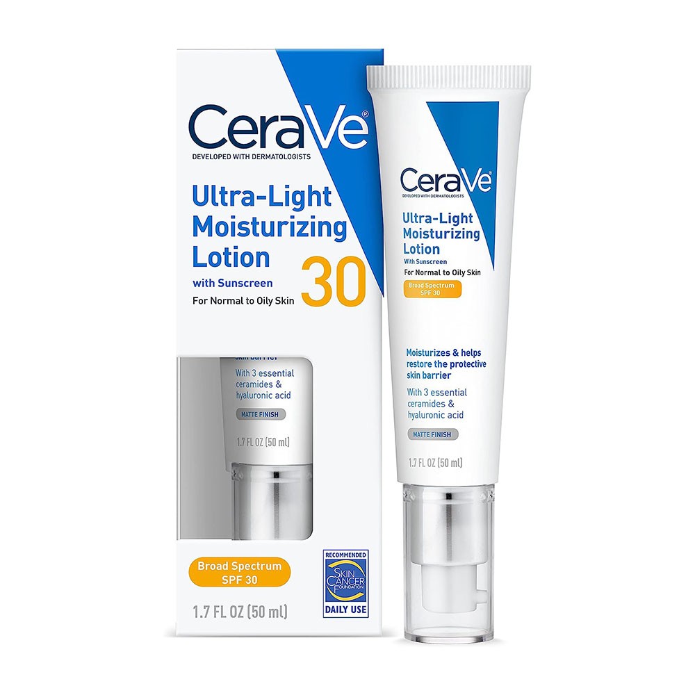 CeraVe Ultra-Light Moisturizing Lotion With Sunscreen SPF 30 (50ml)