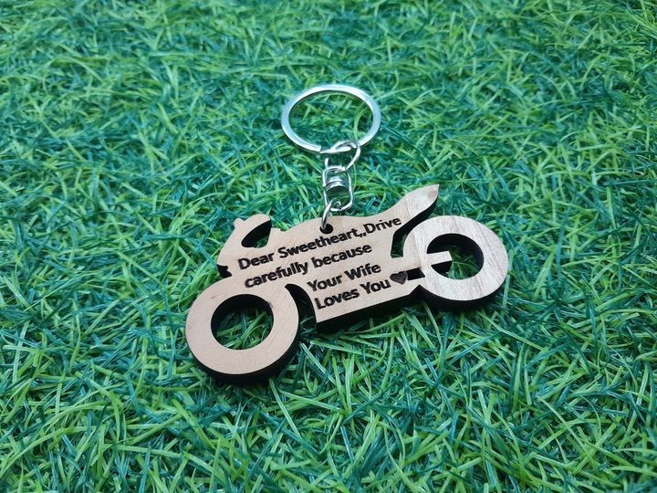 Wooden Key Ring for Bike