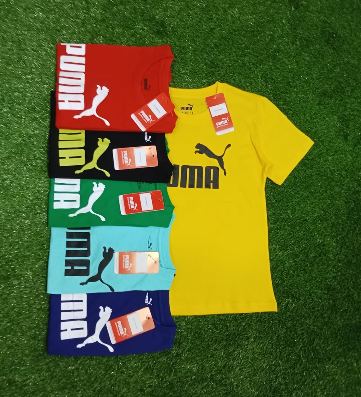 High Quality Premium Cotton Puma T-shirt for Kids'