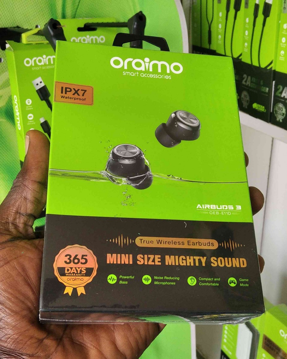 oraimo OEB-E11D AirBuds 3 Powerful Bass IPX7 Waterproof TWS True Wireless Earbuds