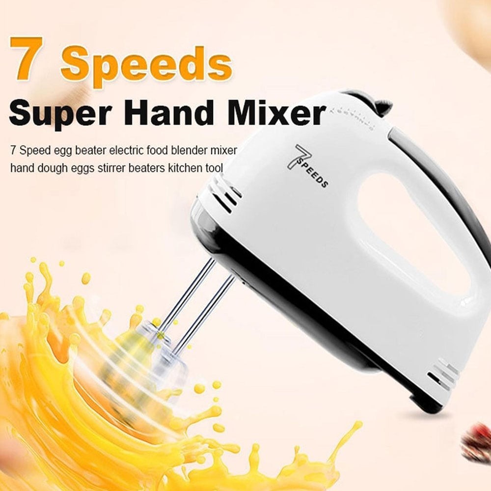 100W 7-Speeds Electric Mixer Egg Beater handheld Food Mixers Eggs Stiring blender  Kitchen Cooking Tools For Baking Stirrer - Price history & Review, AliExpress Seller - Grandma Idea Store
