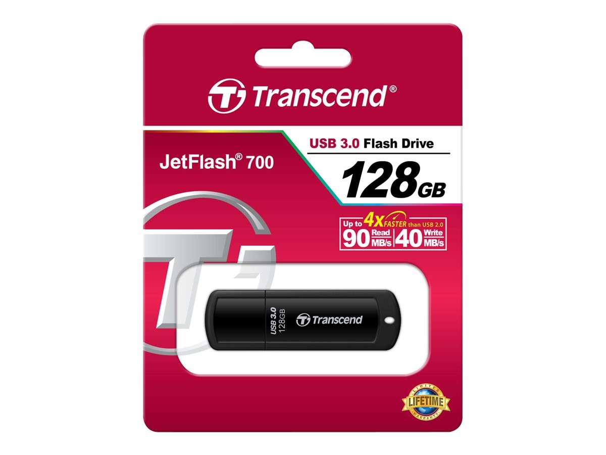  Transcend Jetflash 700 USB 3.1 Flashdrive 128GB 