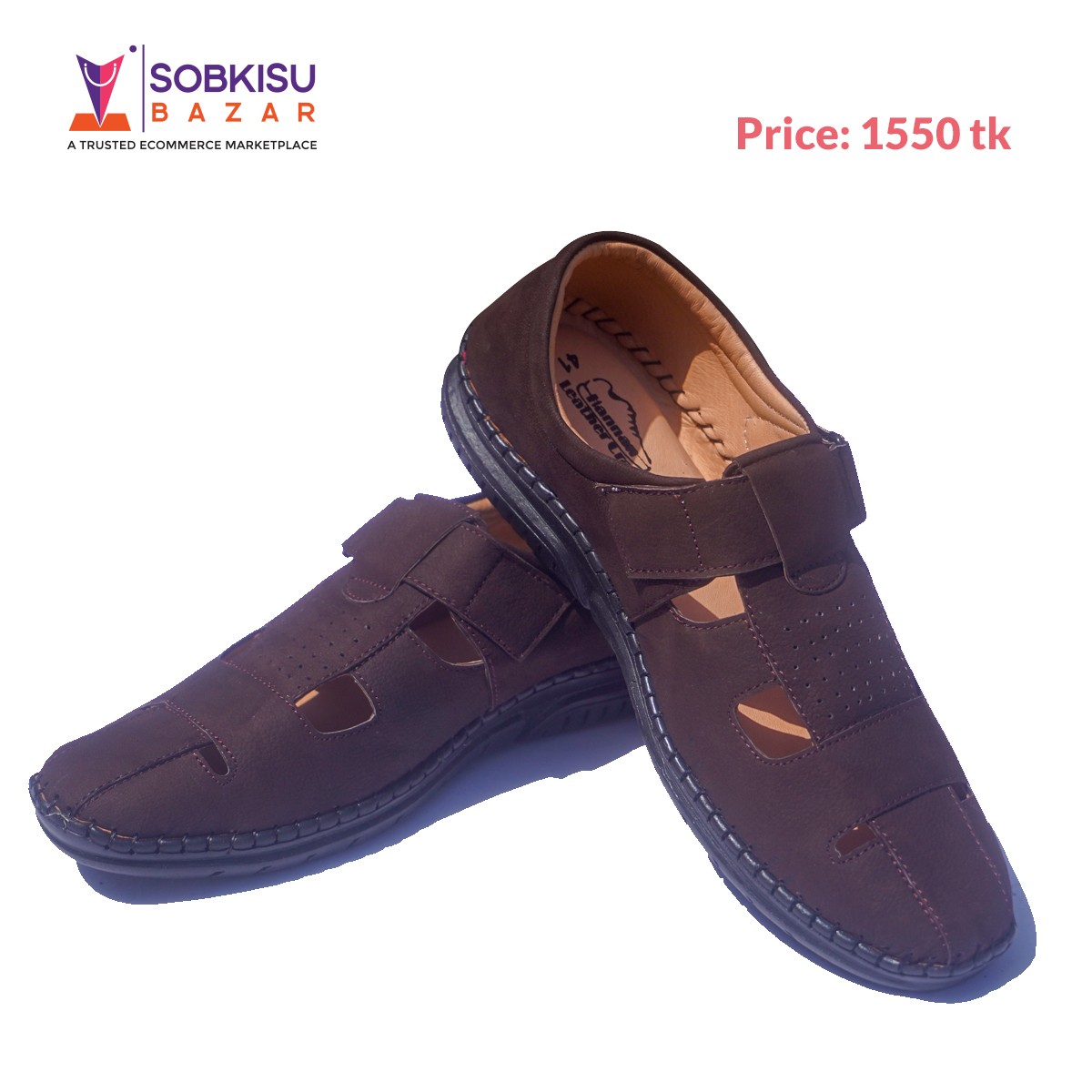  GENUINE LEATHER ROMAN SANDAL FOR MEN 