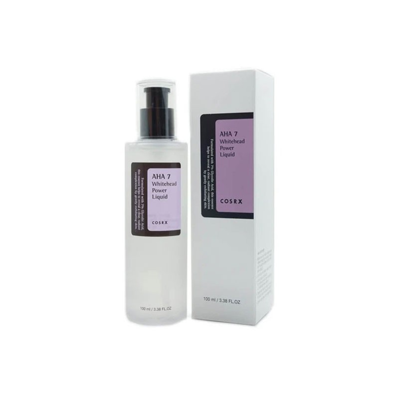  COSRX AHA 7 Whitehead Power Liquid 3.38 fl.oz / 100ml | Glycolic acid 7% Dark Spot Remover | Korean Skin Care, Animal Testing Free, Paraben Free 